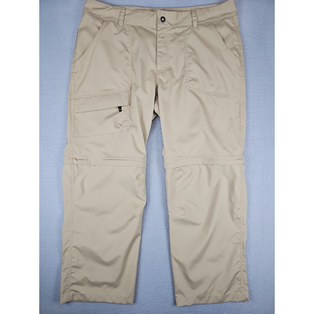 Columbia Omni Shield Pants Women's Size 16 Beige Hiking Convertible - Picture 1 of 10